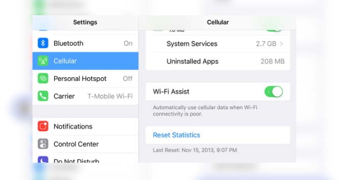 قابلیت Wi-Fi Assistant آیفون