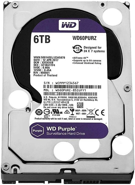 هارد دیسک اینترنال وسترن مدل WD60PURZ