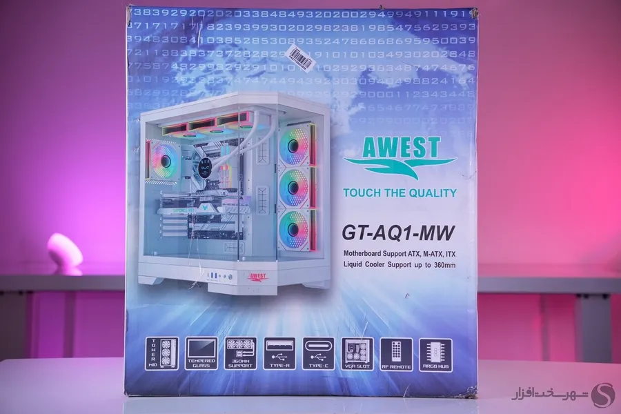 نمای جعبه کیس اوست GT-AQ1