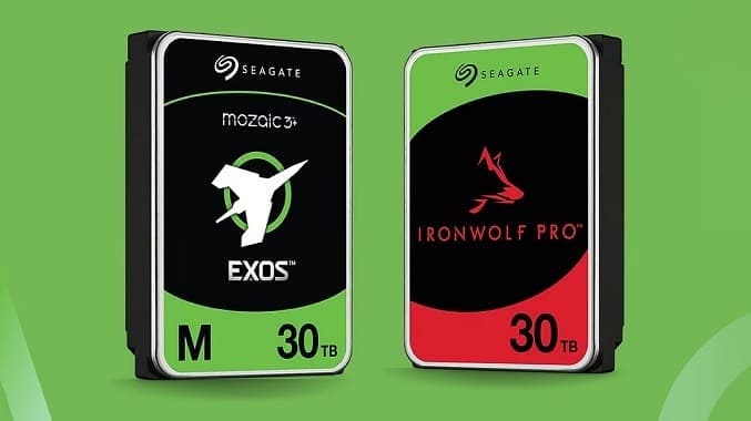معرفی هاردهای ۳۰ ترابایتی Exos M و IronWolf Pro سیگیت