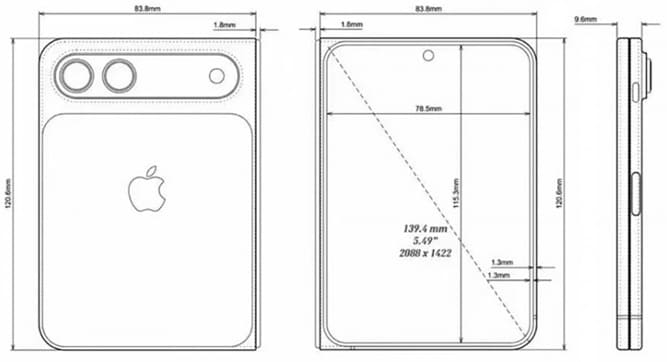 طرح CAD آیفون تاشو