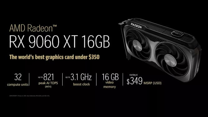  Radeon RX 9060 XT