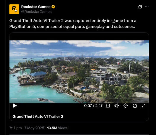 توضیحات تریلر دوم  Grand Theft Auto VI