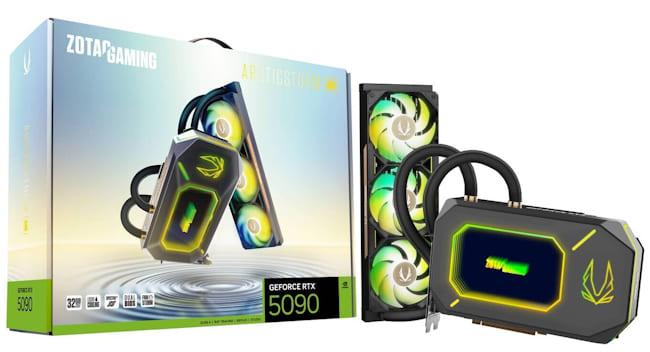 مشخصات  RTX 5090 ArcticStorm AIO