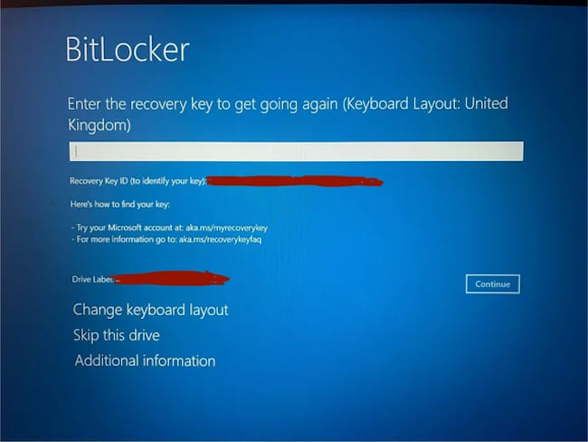 مشکل BitLocker ویندوز 11