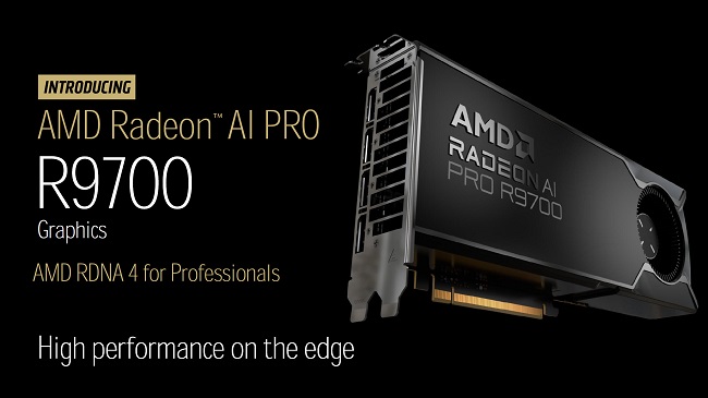 طراحی کارت گرافیک Radeon AI Pro R9700