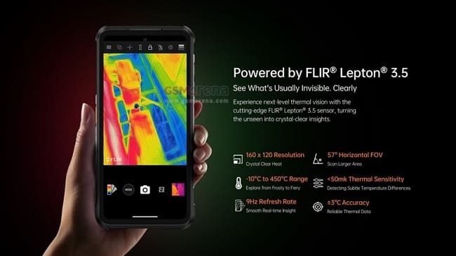دوربین حرارتی گوشی RugOne Xever 7 Pro 