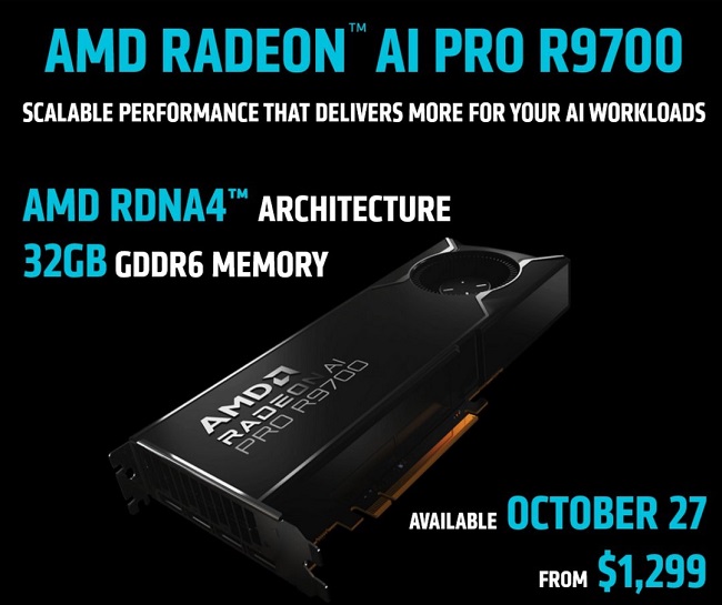 قیمت کارت گرافیک Radeon AI PRO R9700