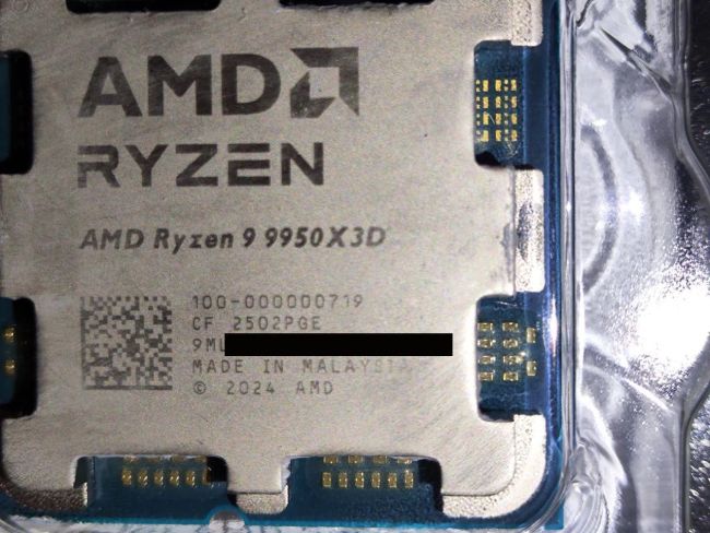 اولین گزارش خرابی از پردازنده Ryzen 9 9950X3D