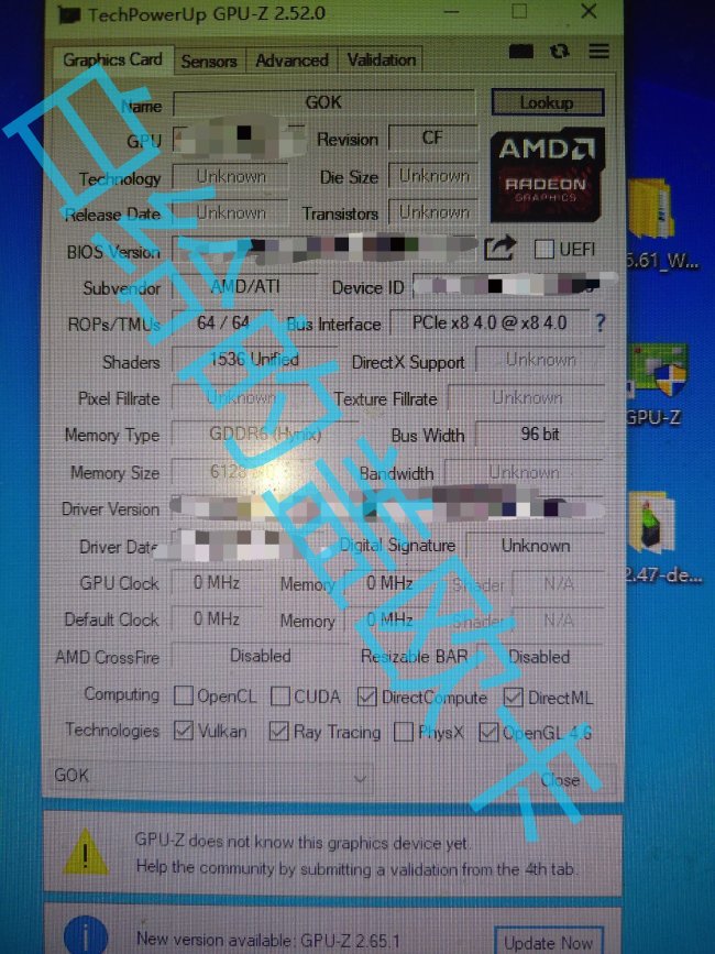 مشخصات کارت گرافیک AMD Radeon RX 7500
