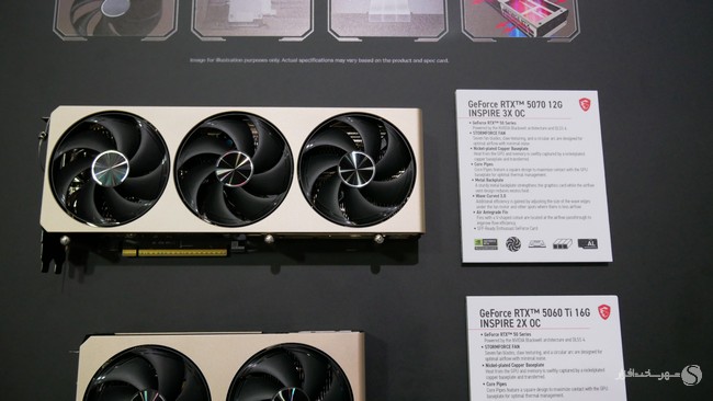 مشخصات کارت گرافیک RTX 5070 16G INSPIRE 3X OC