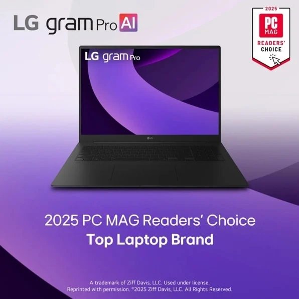 هوش مصنوعی لپ تاپ‌های LG gram Pro