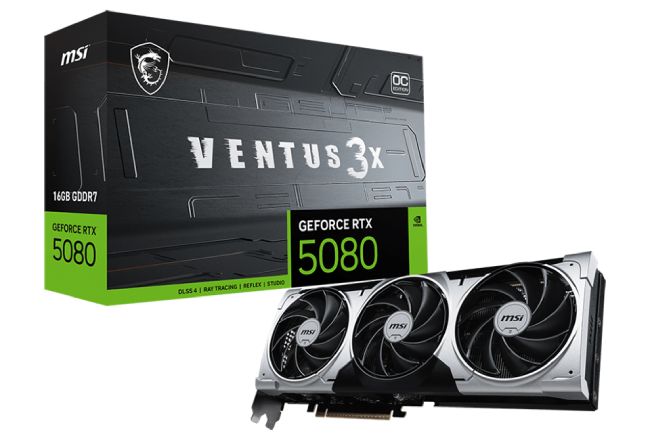 کارت گرافیک MSI GeForce RTX 5080 16G VENTUS 3X OC PLUS