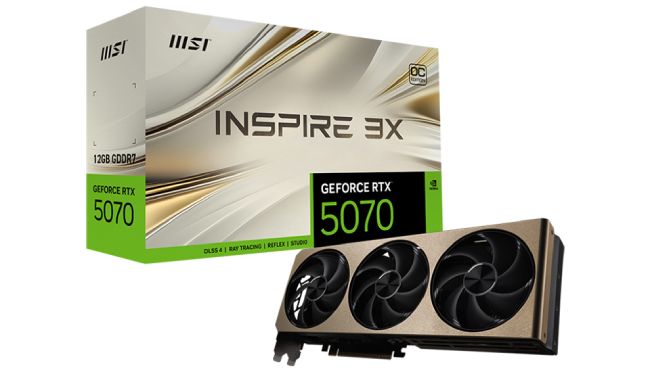کارت گرافیک GeForce RTX 5070 12G INSPIRE 3X OC