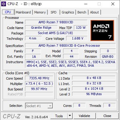 رکورد جدید اورکلاک پردازنده Ryzen 7 9800X3D