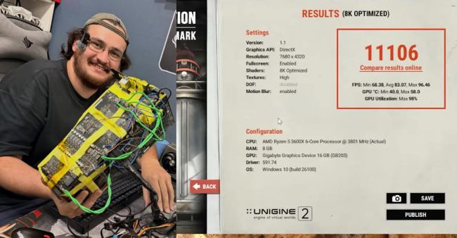 بنچمارک کارت گرافیک تعمیری RTX 5070 Ti