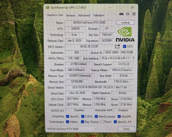 انتشار بایوس MSI برای حذف محدودیت کارتهای گرافیک RTX 5090