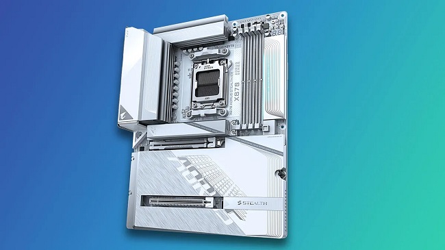 مادربرد X870 Aorus Stealth ICE با حافظه 64 مگابایتی برای Bios