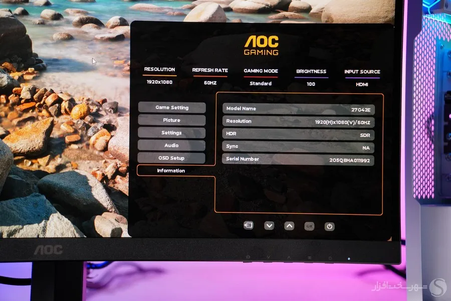 مشخصات مانیتور AOC 27G42E