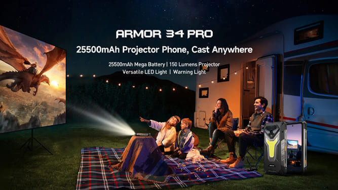 گوشی جان‌سخت Armor 34 Pro از برند Ulefone 
