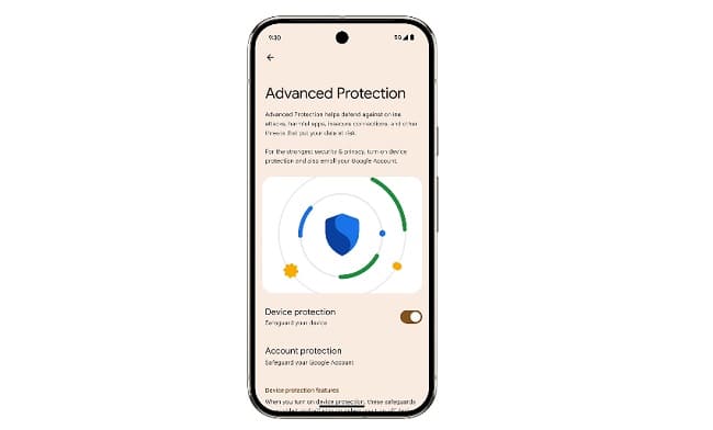قابلیت Advanced Protection در اندروید ۱۶