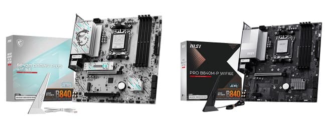 مادبردهای B840M GAMING PLUS WIFI6E و PRO B840M-P WIFI6E با فرم فکتور Micro-ATX