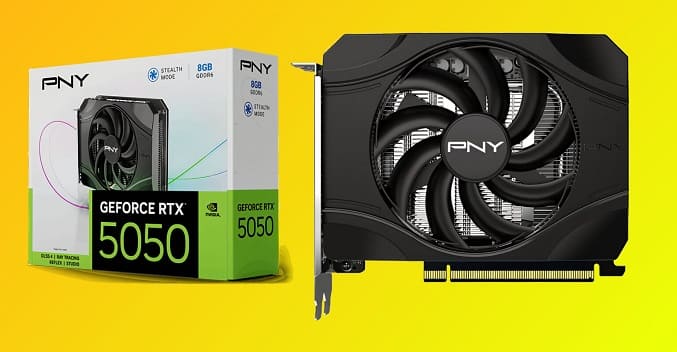 کارت گرافیک تک فن PNY RTX 5050