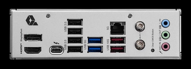 پورت های پشتی مادربرد PRO B860-P WIFI