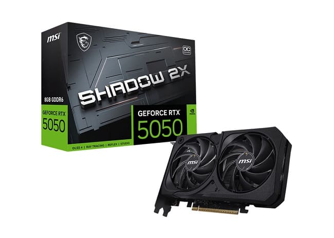 RTX 5050 Shadow 2X OC با جعبه
