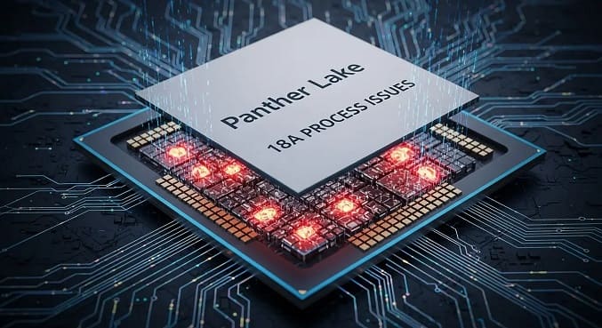 مشکلات تولید انبوه پردازنده‌های Panther lake اینتل