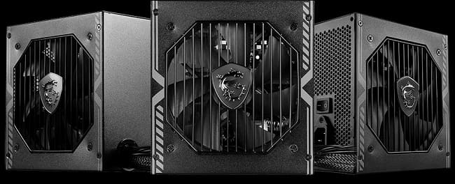 پاور MSI MAG A750BN PCIE5 از سه نما