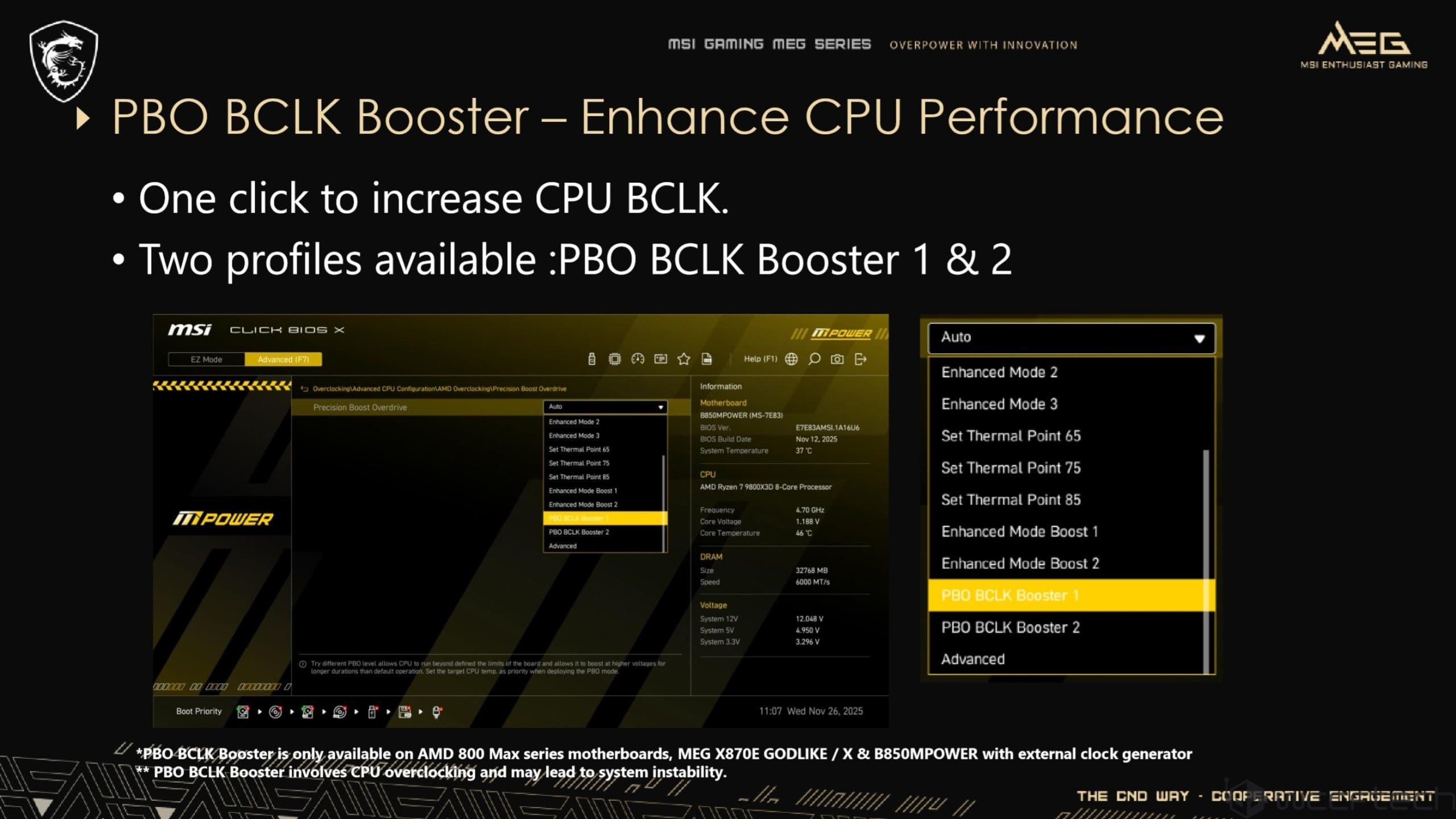 نحوه فعال‌سازی PBO BCLK Booster