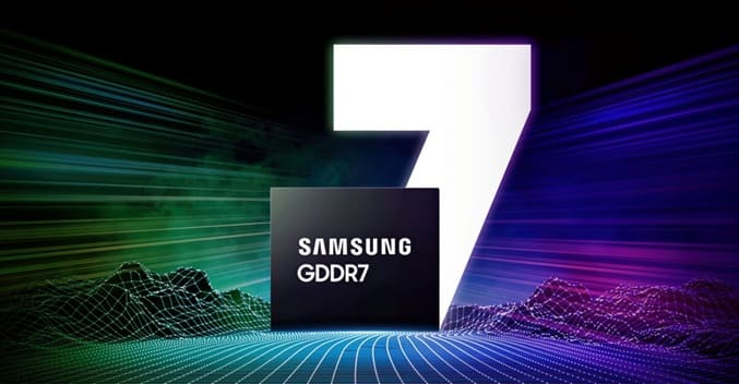 آغاز تولید انبوه حافظه ۲۴ گیگابیتی GDDR7 سامسونگ