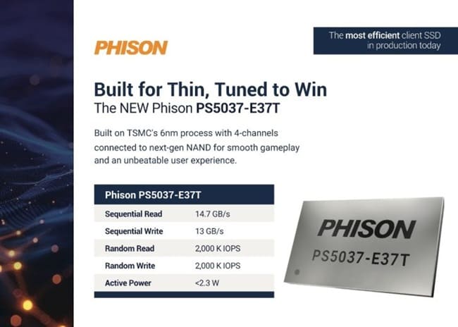 مشخصات Phison E37T