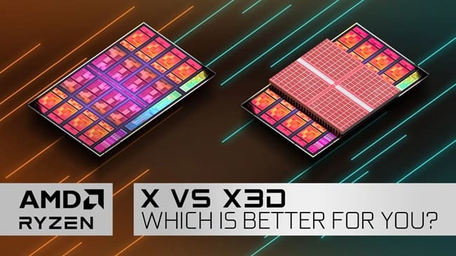 مقایسه Ryzen X3D با پردازنده‌های استاندارد