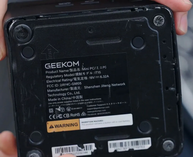 مشخصات Geekom IT15 