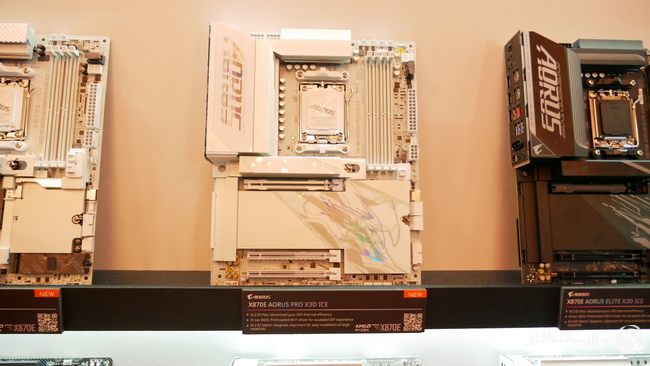 مادربرد گیمینگ Gigabyte X870E AORUS PRO X3D ICE
