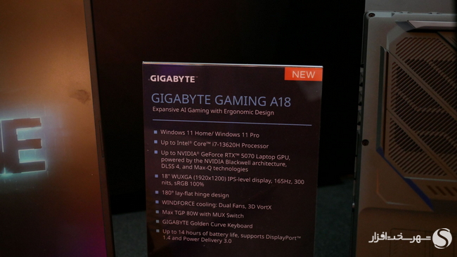 مشخصات لپ تاپ GAMING A18