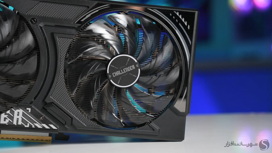Asrock-RX-9060-XT-CHALLENGER-OC-FANS