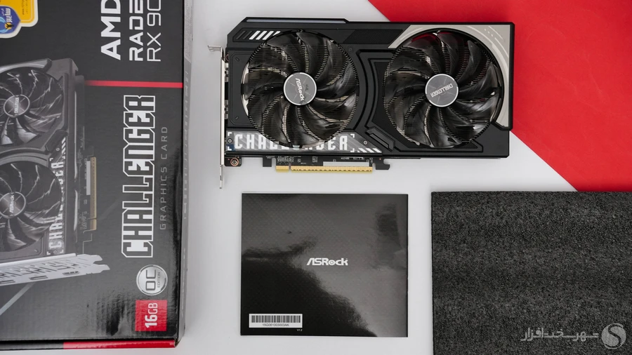 Asrock-RX-9060-XT-CHALLENGER-OC-BOX-CONTENTS