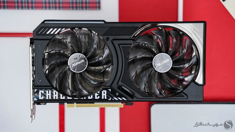 Asrock-RX-9060-XT-CHALLENGER-OC-TOP-VIEW