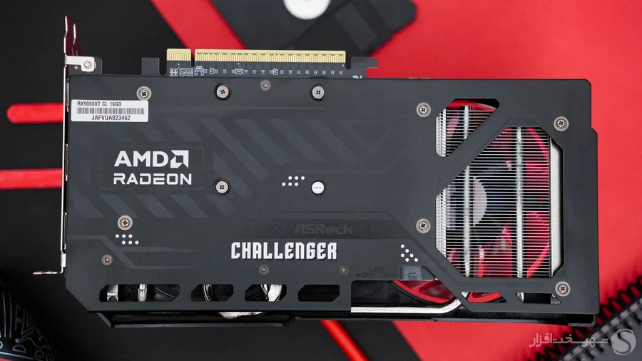 Asrock-RX-9060-XT-CHALLENGER-OC-BACK-VIEW