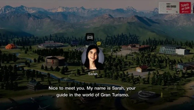 نمایی از بازی Gran Turismo 7 با شخصیت The Playerbase