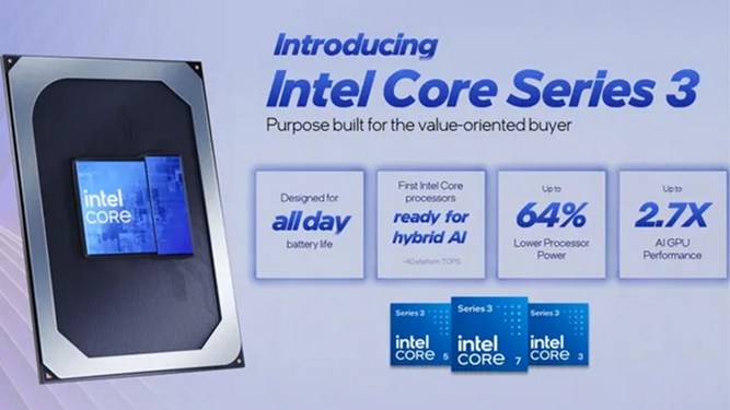 پردازنده های Core Series 3