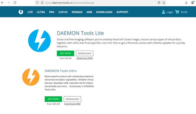 بدافزار  Daemon Tools