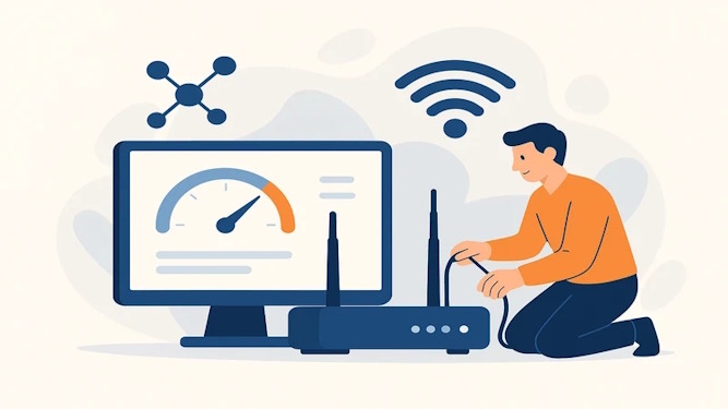 وصل شدن اینترنت