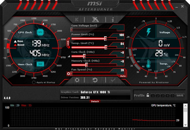 نسخه جدید  MSI Afterburner