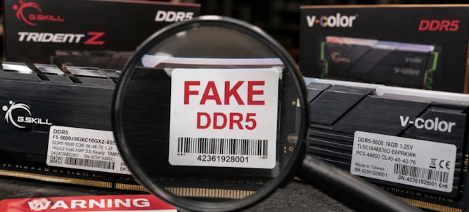 رم DDR5 تقلبی