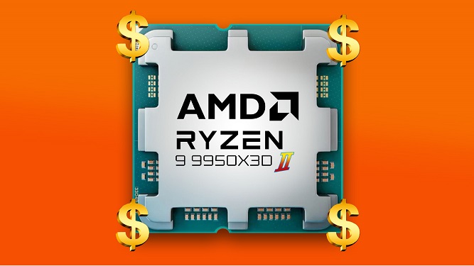 قیمت پردازنده Ryzen 9 9950X3D2
