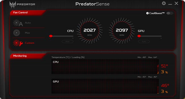 نرم‌افزار PredatorSense 